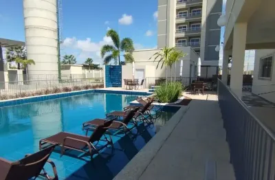 Alugo apartemento todo mobiliado na praia ponta de campina com área de lazer completa