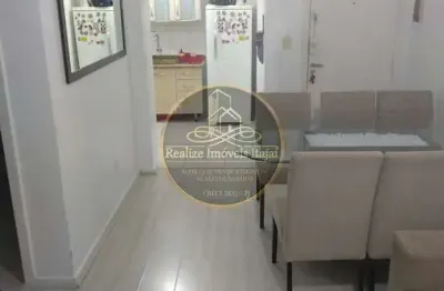 Apartamento com dois dormitórios, sacada com churrasqueira, 52 m², r$390.000,00, bairro ressacada, itajai/sc.