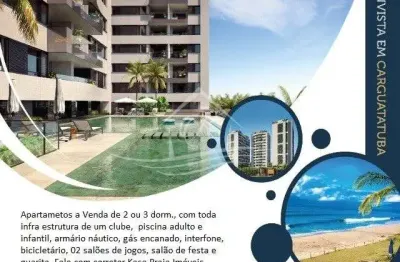 Apartamento com preço de custo em construção com 02 ou 03 dormitórios, martim de sá, caraguatatuba/sp