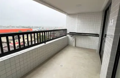 Guilhermina apto com 2 dorms , 1 suíte, amplo terraço, lazer total