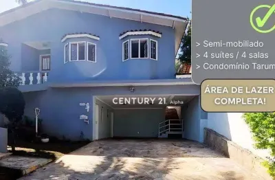 Casa com 4 dormitórios, 265 m² - venda por r$ 1.450.000,00 ou aluguel por r$ 8.615,00/mês - tarumã - santana de parnaíba/sp