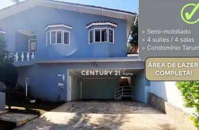 Casa com 4 dormitórios, 265 m² - venda por r$ 1.450.000,00 ou aluguel por r$ 8.615,00/mês - tarumã - santana de parnaíba/sp