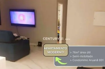 Apartamento para alugar, 76 m² por r$ 8.320,00/mês - tamboré - barueri/sp