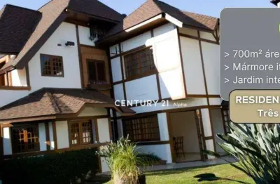 Casa com 4 dormitórios para alugar, 420 m² por r$ 19.037,75/mês - residencial tres (alphaville) - santana de parnaíba/sp