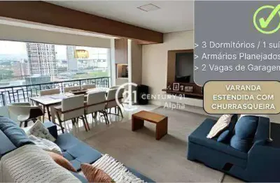 Apartamento com 3 dormitórios para alugar, 107 m² por r$ 10.004/mês - condomínio alpha park  - alphaville - barueri/sp