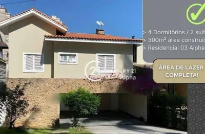 Casa com 4 dormitórios à venda, 300 m² por r$ 2.135.000,00 - alphaville 03 - santana de parnaíba/sp