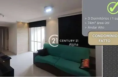 Apartamento com 3 dormitórios à venda, 74 m² por r$ 795.000,00 - tamboré - barueri/sp