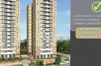 Apartamento com 4 dormitórios à venda, 94 m² por r$ 1.100.000,00 - centro comercial jubran - barueri/sp