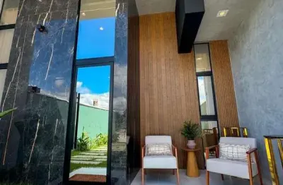 Casa em condomínio fechado com 3 quartos à venda na jorge de castro, 11, vereda tropical, eusébio por r$ 429.000
