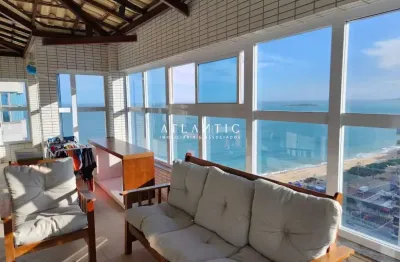Cobertura vista mar com 3 dormitórios à venda, 188 m²  - itapuã - vila velha/es