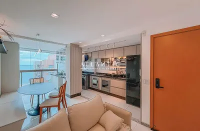 Porteira fechada! frente andar alto com vista mar! 3 quartos com suite 2 vagas