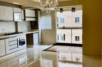 Apartamento semi-mobiliado, com 3 quartos, 2 vagas e sacada gourmet com churrasqueira no cancelli