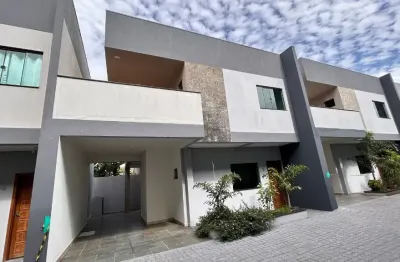 Sobrado novo 130 m2 em condomínio fechado no santa felicidade em cascavel