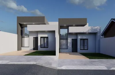 Casa nova no jardim verona, 90m2,  3 quartos, 2 vagas e área gourmet com churrasqueira.