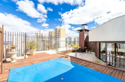 Cobertura com 3 quartos à venda na rua brasílio itiberê, 4452, água verde, curitiba, 302 m2 por r$ 2.300.000