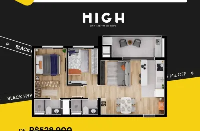 Campanha black !!! até 400 mil de desconto.  apartamento próximo ao shopping palladium