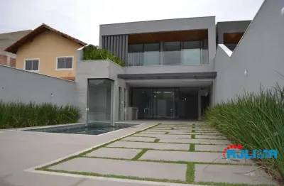 Casa alto padrão para venda em rio de janeiro, barra da tijuca, 4 dormitórios, 4 suítes, 6 banheiros