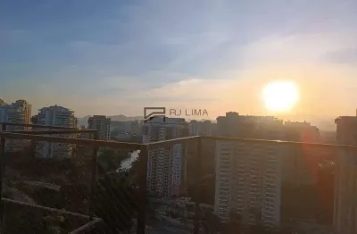 Cobertura para venda em rio de janeiro, barra da tijuca, 2 dormitórios, 2 suítes, 3 banheiros, 1 vaga