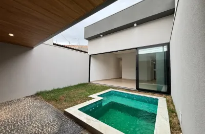 Casa nova com piscina e três quartos no bairro jardim boer em americana-sp