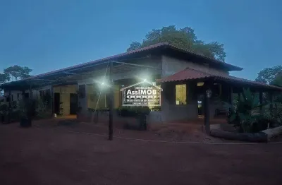Chácara - sítio, a venda, 16ha, plano, zona rural, sede 500m² c/ salão para reuniões, jardim, mata nativa, poço arttesiano, energia 35kva, paracatu-mg