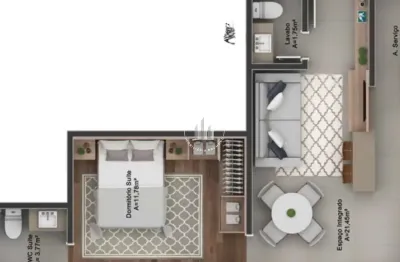 Apartamento 1 quarto com 1 suíte - pedra branca - est