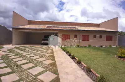 Chácara à venda,  porteira fechada, 500m², 5 suítes, 10 vagas, piscina, área gourmet  estância sant
