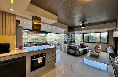 Apartamento para venda e locação em Brooklin com 1 quarto, sendo 1 suíte , 82m²