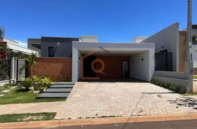 Casa de luxo com 3 suites em condominio no residencial volpi, araraquara