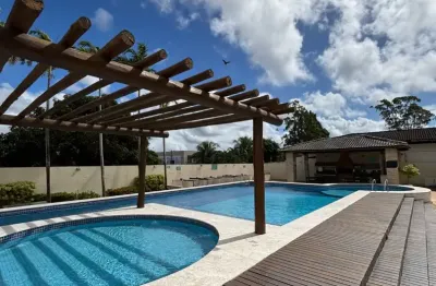 Excelente 3/4 semi-mobiliado, condomínio clube em pitangueiras