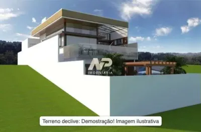 Vendo alphaville pernambuco 2 - terreno declive em frente ao clube