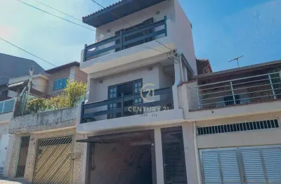 Casa com 2 dormitórios para alugar, 100 m² por r$ 2.639,00/mês - jardim anchieta - mauá/sp