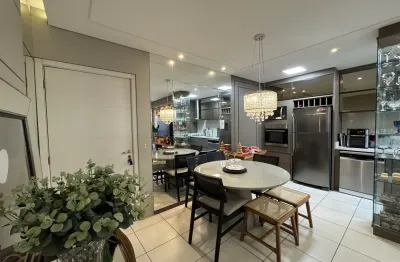 Apartamento mobiliado no centro de criciúma com amplo lazer  exclusividade!! residencial stuttgart  - andar alto, vista livre, sol da manhã - ambientes integrados - sacada com churrasqueira á carvão -