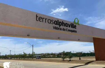 Lote à venda, 389 m² por r$ 250.000 - alphaville1 - vitória da conquista/ba