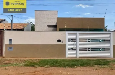 Casa com 3 dormitórios para alugar, 124 m² por r$ 2.420,00/mês - parque residencial dos girassóis - campo grande/ms
