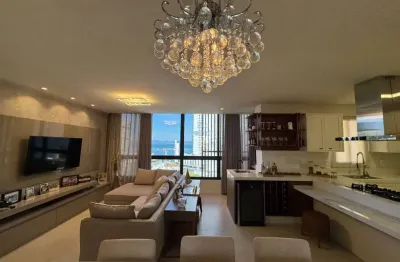 Apartamento à venda 3 suítes, 2 vagas, mobiliado e vista para o mar em itapema