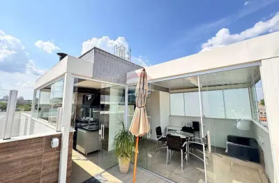 Cobertura duplex à venda no bairro santa mônica | com elevador e área gourmet | próximo à região da pampulha