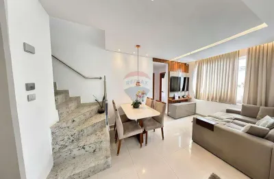 Cobertura duplex à venda no bairro santa mônica | com elevador e área gourmet | próximo à região da pampulha