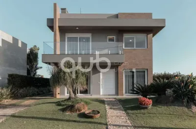 Sobrado à venda, 4 quartos, 4 suítes, 2 vagas, condomínio ventura club - xangri-lá/rs