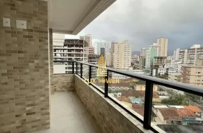 Apartamento de 57m c/ 1 quarto 1 suíte, varanda gourmet e 200m da praia