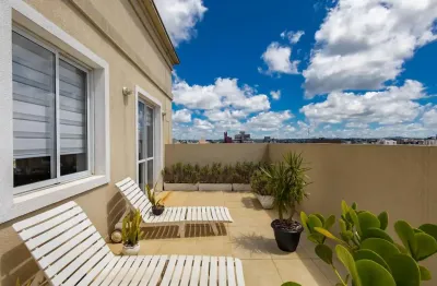 Cobertura duplex  500m do parque bacacheri mobiliada vista espetacular