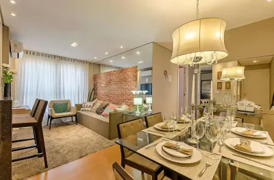 Apartamento à venda com 2 dormitórios no bairro, barigui, curitiba - pr pxóximo à escola inter.