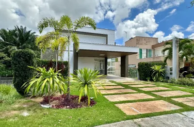 Casa alto padrão no alphaville litoral norte | 712m2 terreno - 450m2 construído