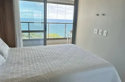 Lindo apartamento mobiliado - beach class ondina - vista mar