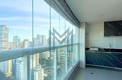 Apartamento novo 2 dormitórios com vista mar e lazer completo – boqueirão, santos/sp