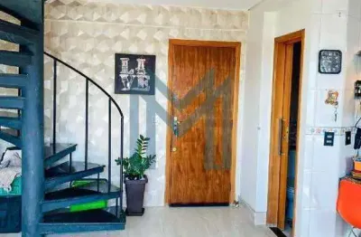 Cobertura triplex à venda - 142 m2 - boqueirão, santos
