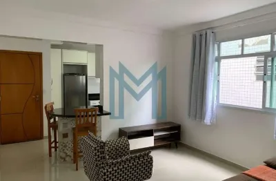 Apartamento mobiliado para alugar - 1 dormitório - 46 m² - boqueirão, santos