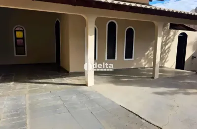 Casa residencial disponível para locação no bairro santa mônica em uberlândia-mg.