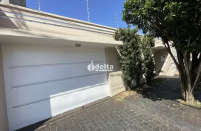 Casa residencial disponível para locação no bairro jardim karaíba em uberlândia-mg.