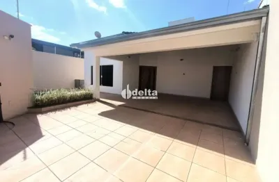 Casa residencial disponível para locação no bairro jardim karaíba em uberlândia-mg.