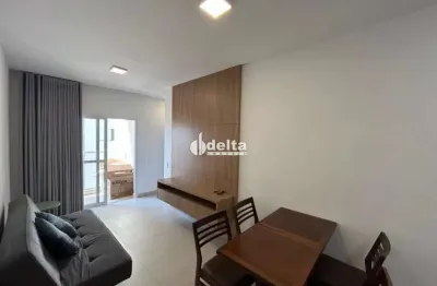 Apartamento novo com mobília nova com 2 quartos sendo 1 suíte disponível para locação no bairro jaraguá em uberlândia-mg.